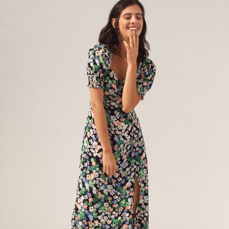 Nail the dress & trainer comboDitsy floral dresses as seen on the streets